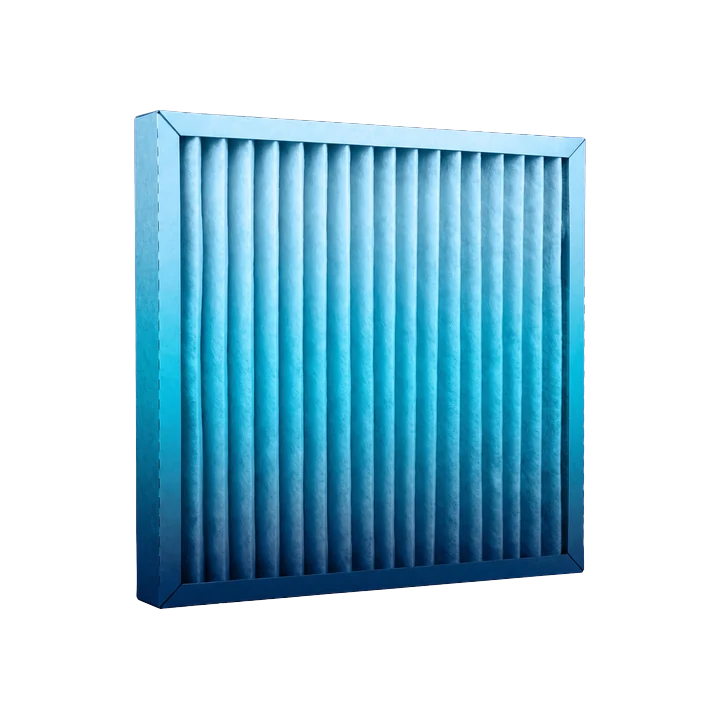 Pleated HVAC air filter